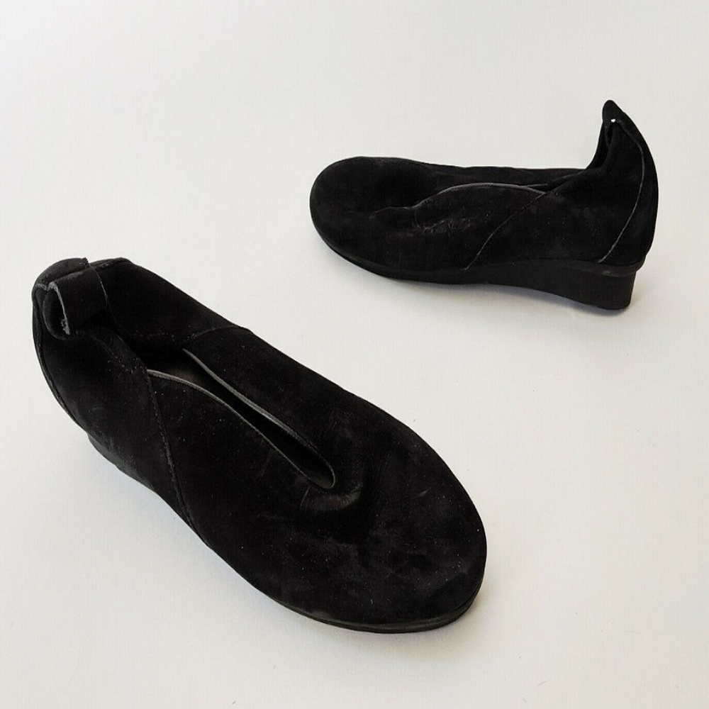 Arche Laius Black Nubuck Women's Ballet Flat EU 37
